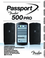 Fender Passport-500-Pro - Owners Manual 